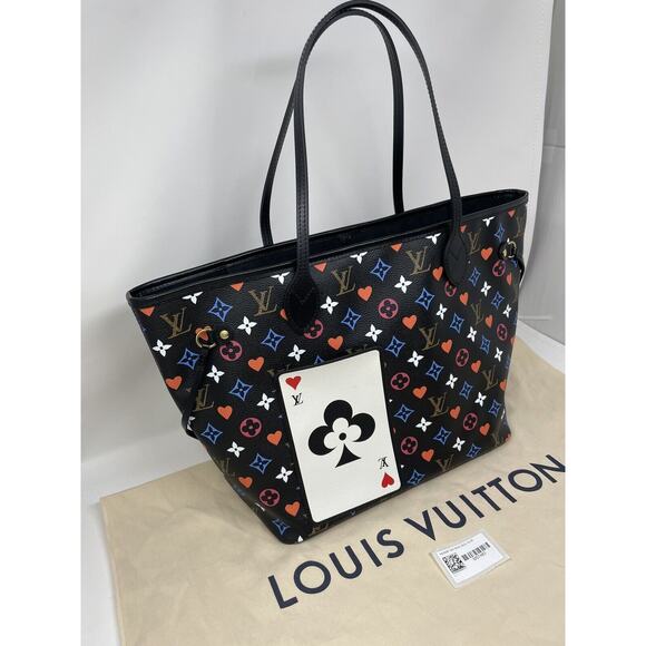 Louis Vuitton Neverfull Tote MM Black Canvas - Picture 3 of 14
